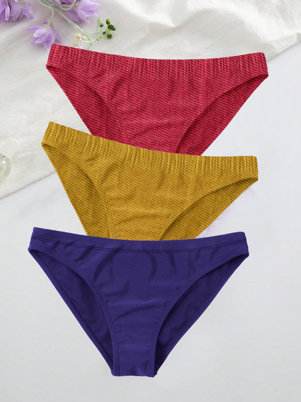 Pack Of 3 Bikini Bottom For Ladies-BE3359/BR15798