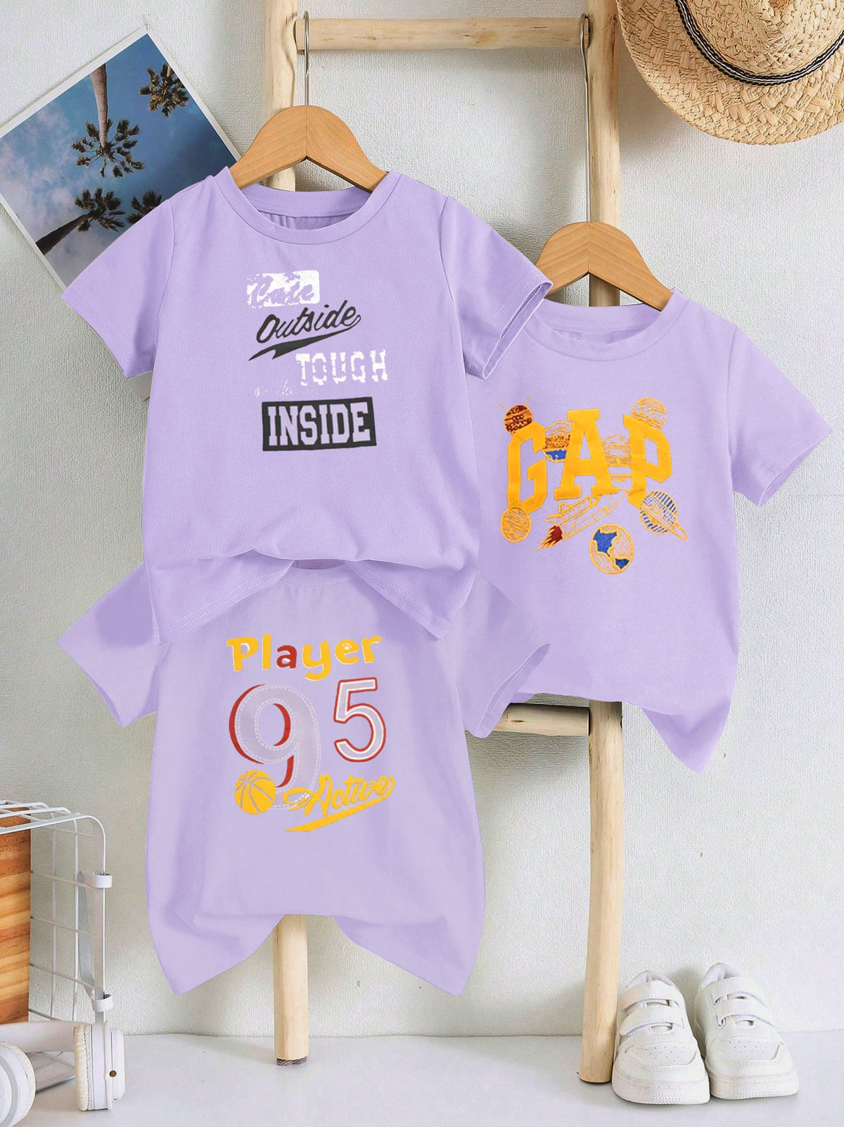 Pack Of 3 Tee Shirts For Kids-BE3352/BR15791