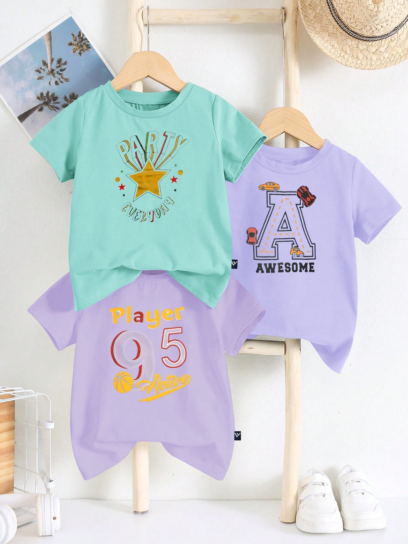 Pack Of 3 Tee Shirts For Kids-BE3353/BR15792