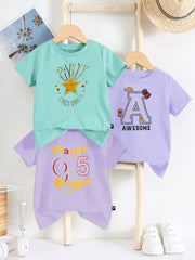 Pack Of 3 Tee Shirts For Kids-BE3353/BR15792