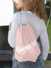 Pineapple Drawstring Bag-Light Pink-BE3260