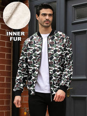 Louis Vicaci Zipper Fur Bomber Jacket For Men-BE2478