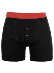 Classic Sport Single Jersey Boxer Brief For Men-Black-BR802