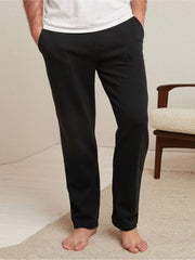 NK Terry Fleece Regular Fit Trouser For Men-Black-RT1680