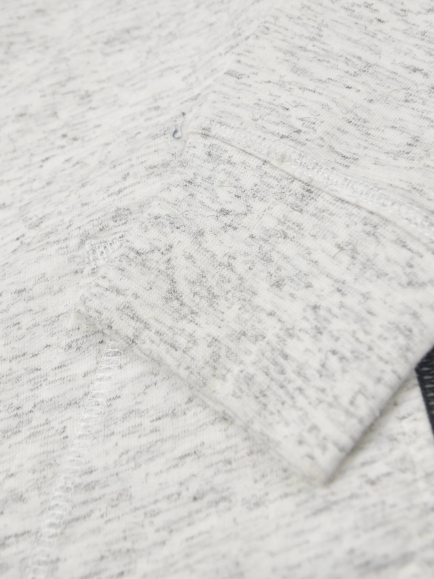 RB Terry Fleece Zipper Hoodie For Men-Off White Melange-SP51