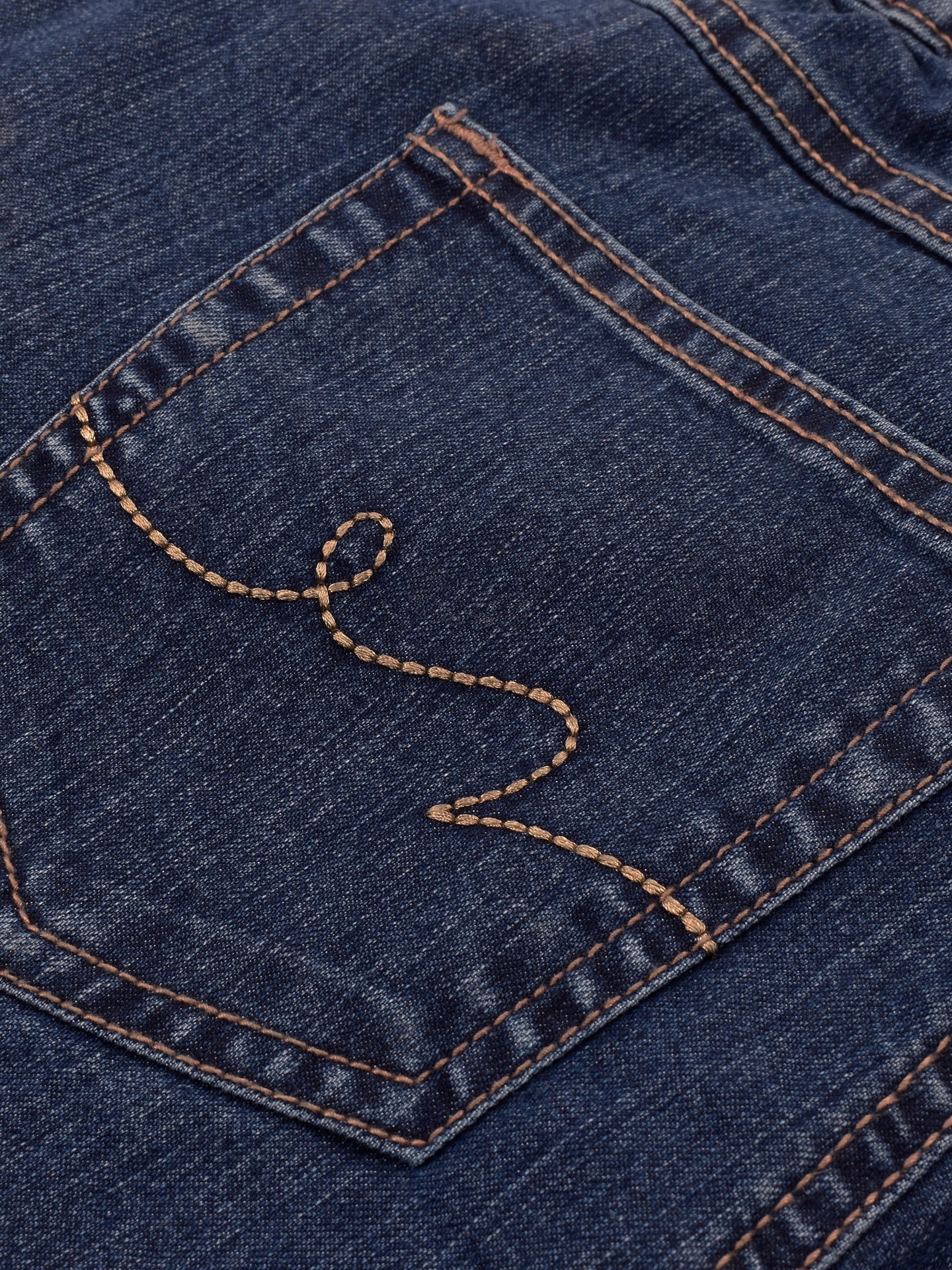 Stookers Straight Fit Stretch Denim For Ladies-Dark Blue-BR148