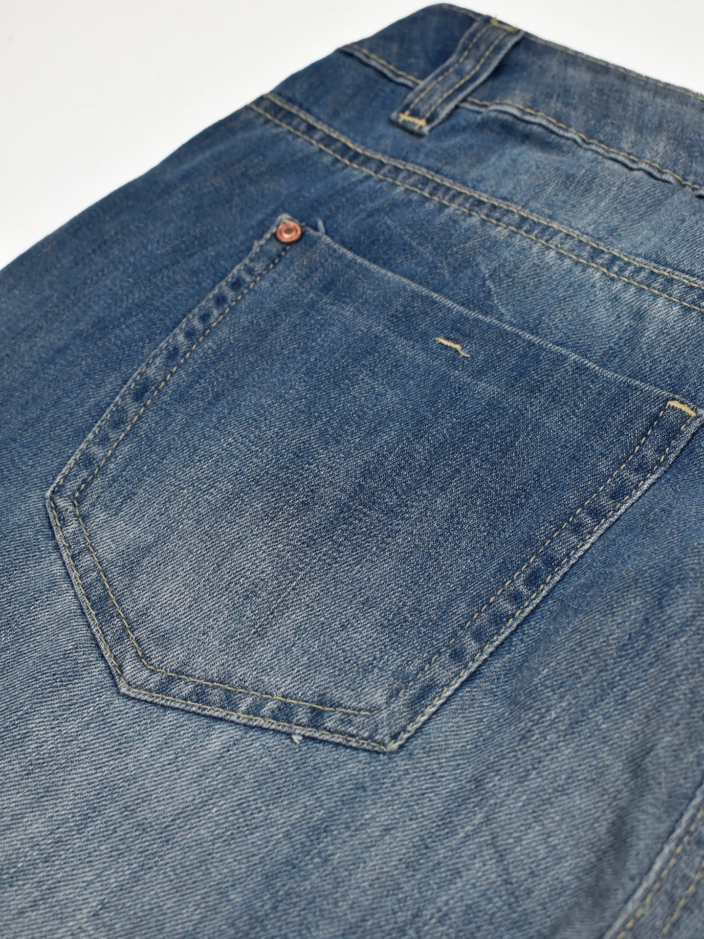 F&F Slim Fit Non Stretch Denim For Ladies-Blue Faded-SP2569