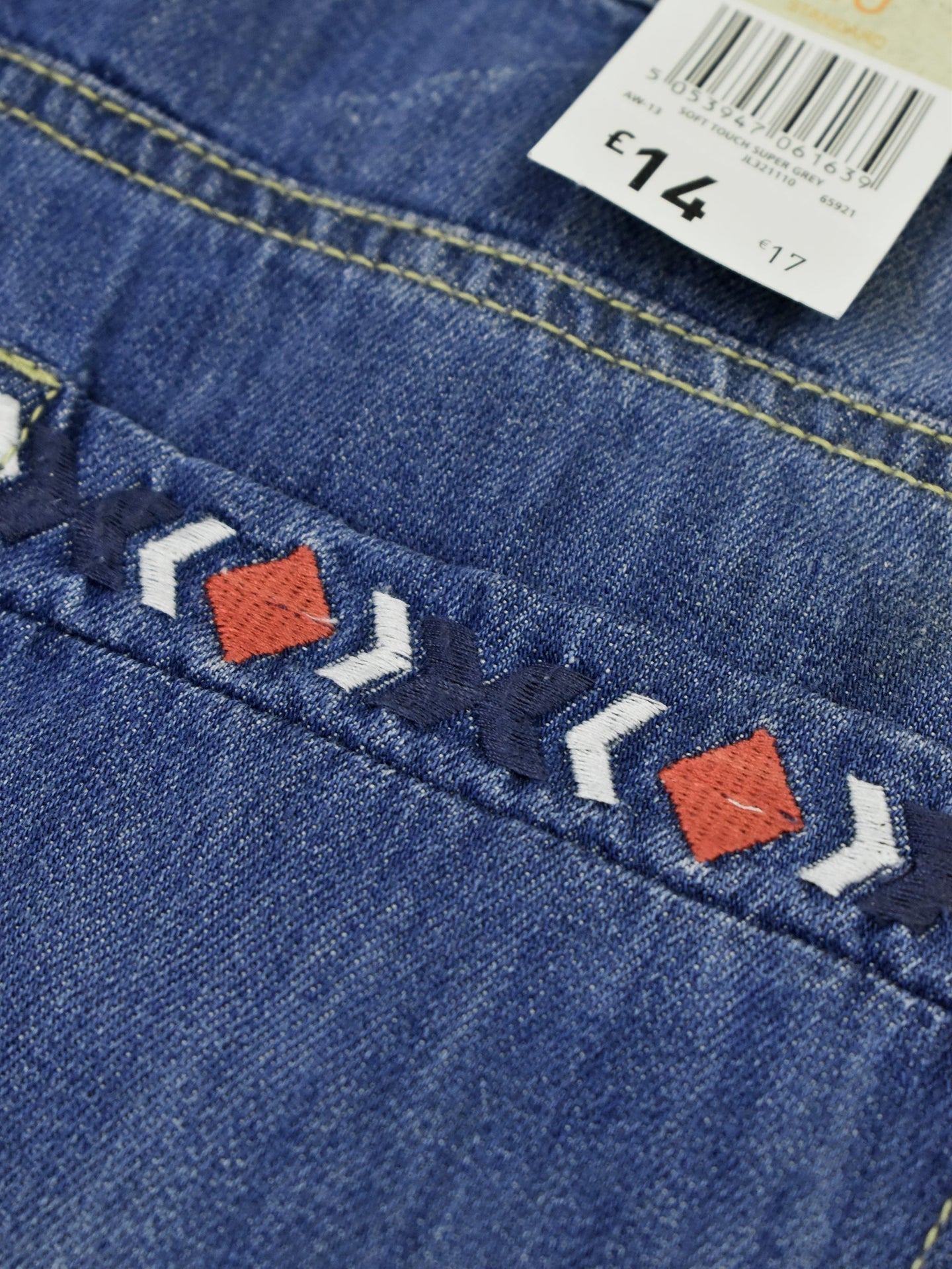 F&F Straight Fit Boot Cut Non Stretch Denim For Ladies-Blue Faded-SP2568