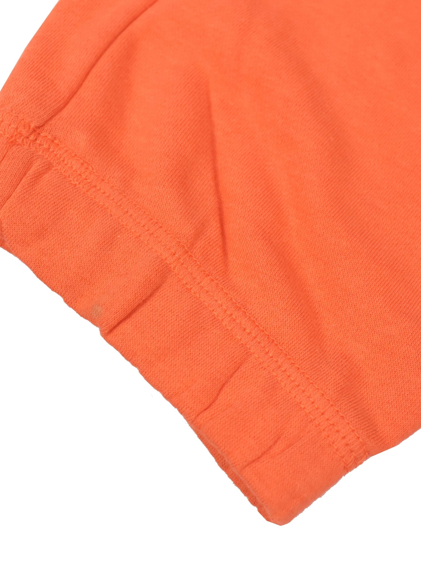 NYC Polo Fleece Gathering Bottom Capri For Ladies-Orange-SP2007