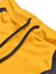 Summer Jersey Terry Slim Fit Short For Kids-Yellow with Navy Stripes-BR13222