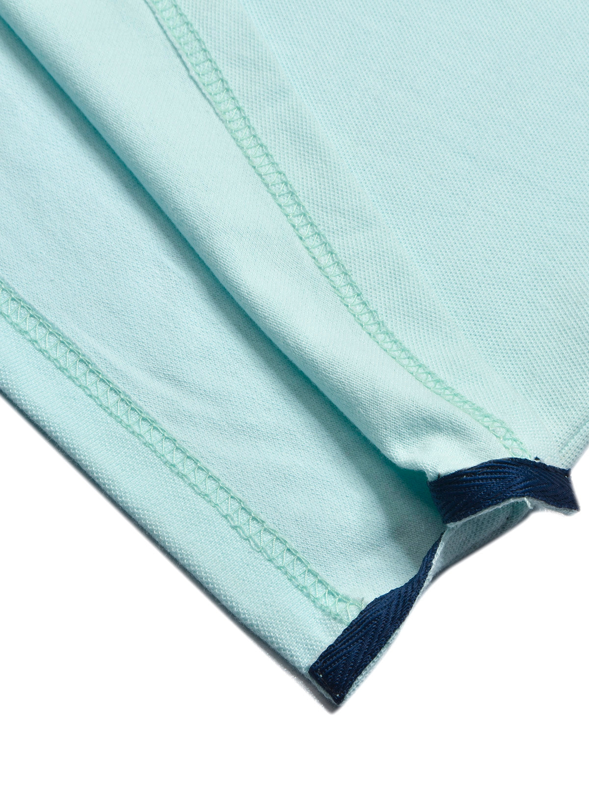 LV Summer Polo Shirt For Men-Light Cyan & Dark Navy-BE676/BR12929