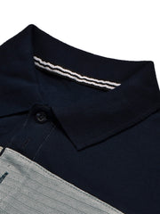 NXT Summer Polo Shirt For Men-Light Green with Navy Panel-BE688/BR12941