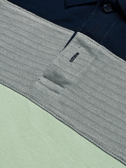 NXT Summer Polo Shirt For Men-Light Green with Navy Panel-BE688/BR12941