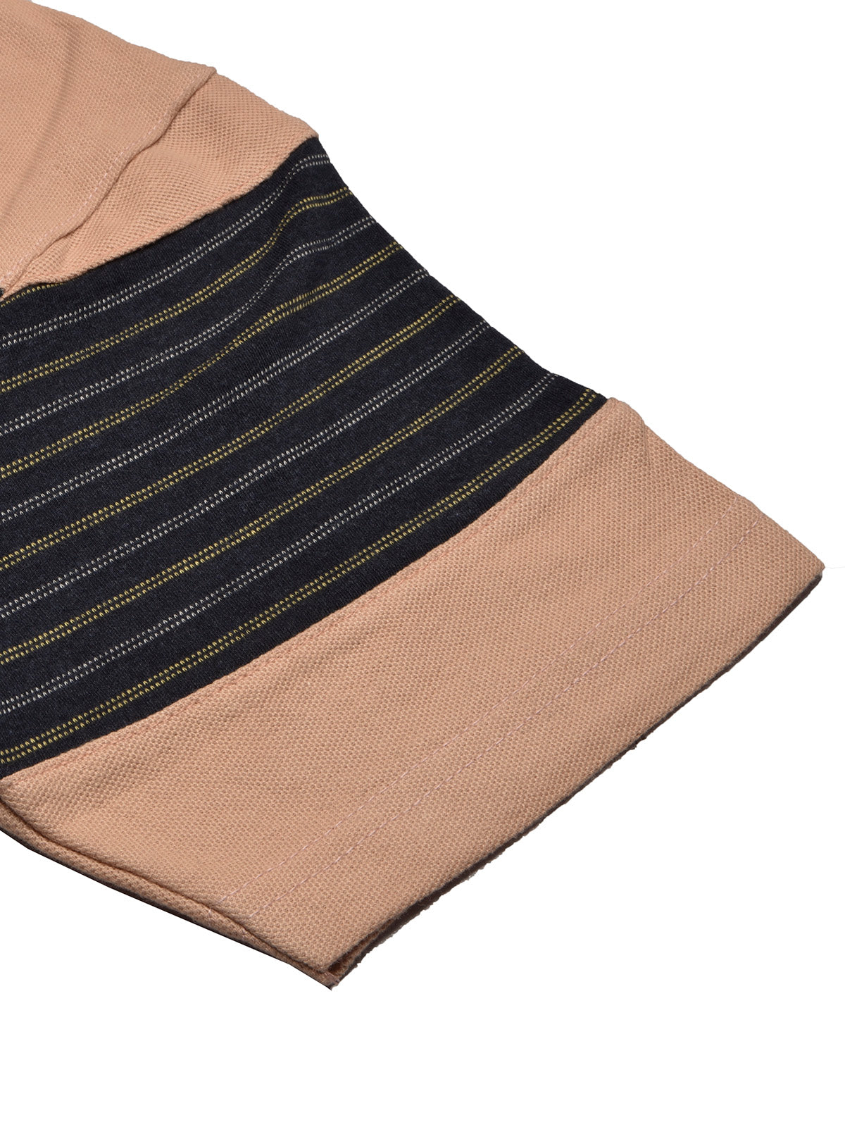 NXT Summer Polo Shirt For Men-Light Orange with Navy Panel-BE683/BR12936