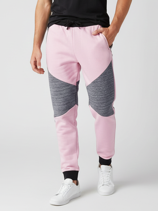 Stylish Terry Fleece Trouser For Men-Pink-UFS08