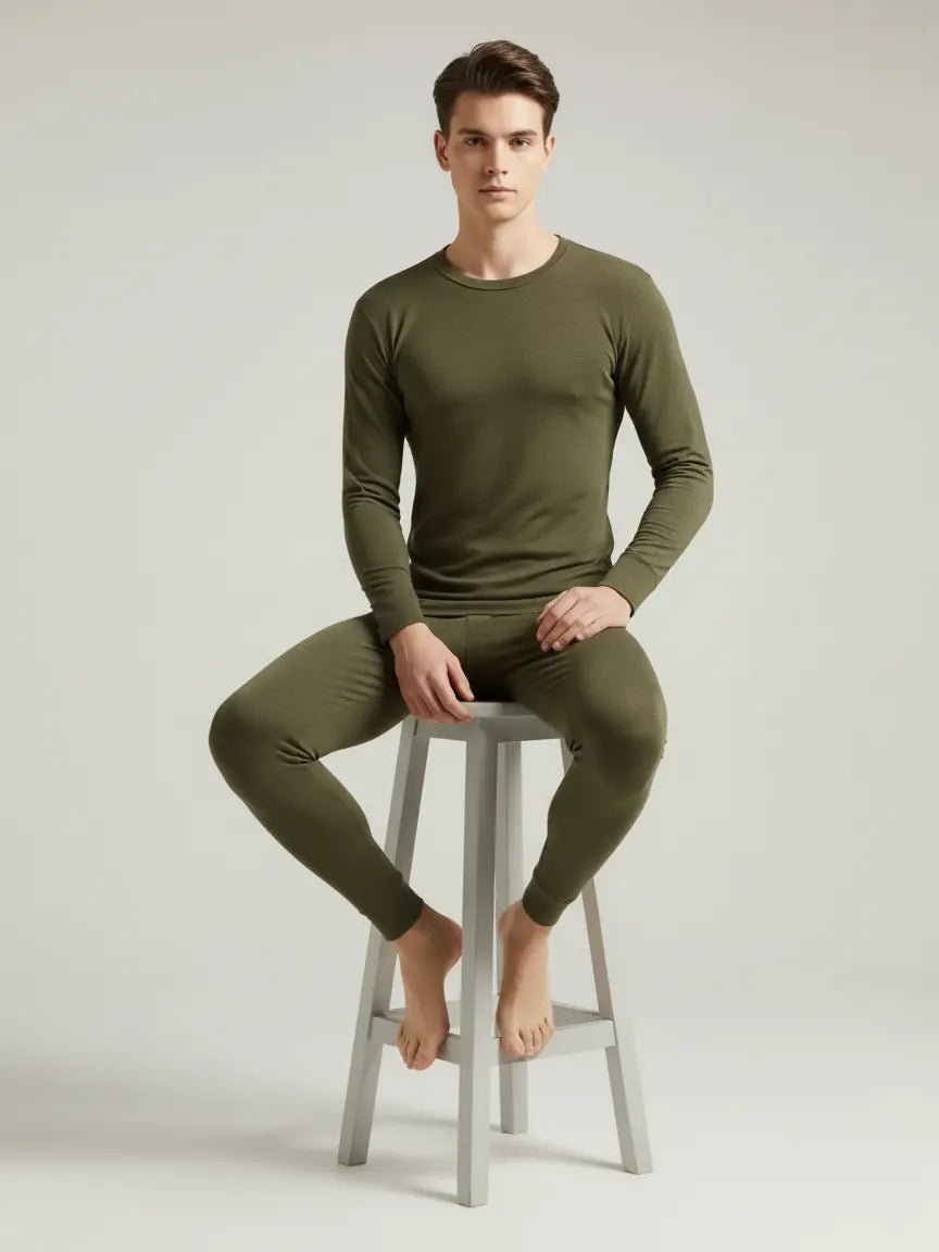 VZV Warmer Suit For Men-Olive Green-VZV01