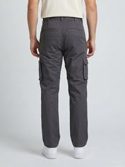 Grey Cargo Trouser For Men-BE0252