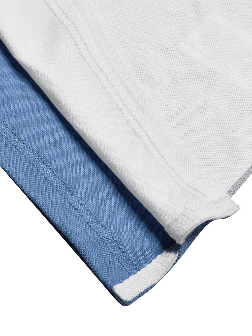 U.S Polo Assn. Summer Polo Shirt For Men-Sky with Navy & White Panel-BE882/BR13120