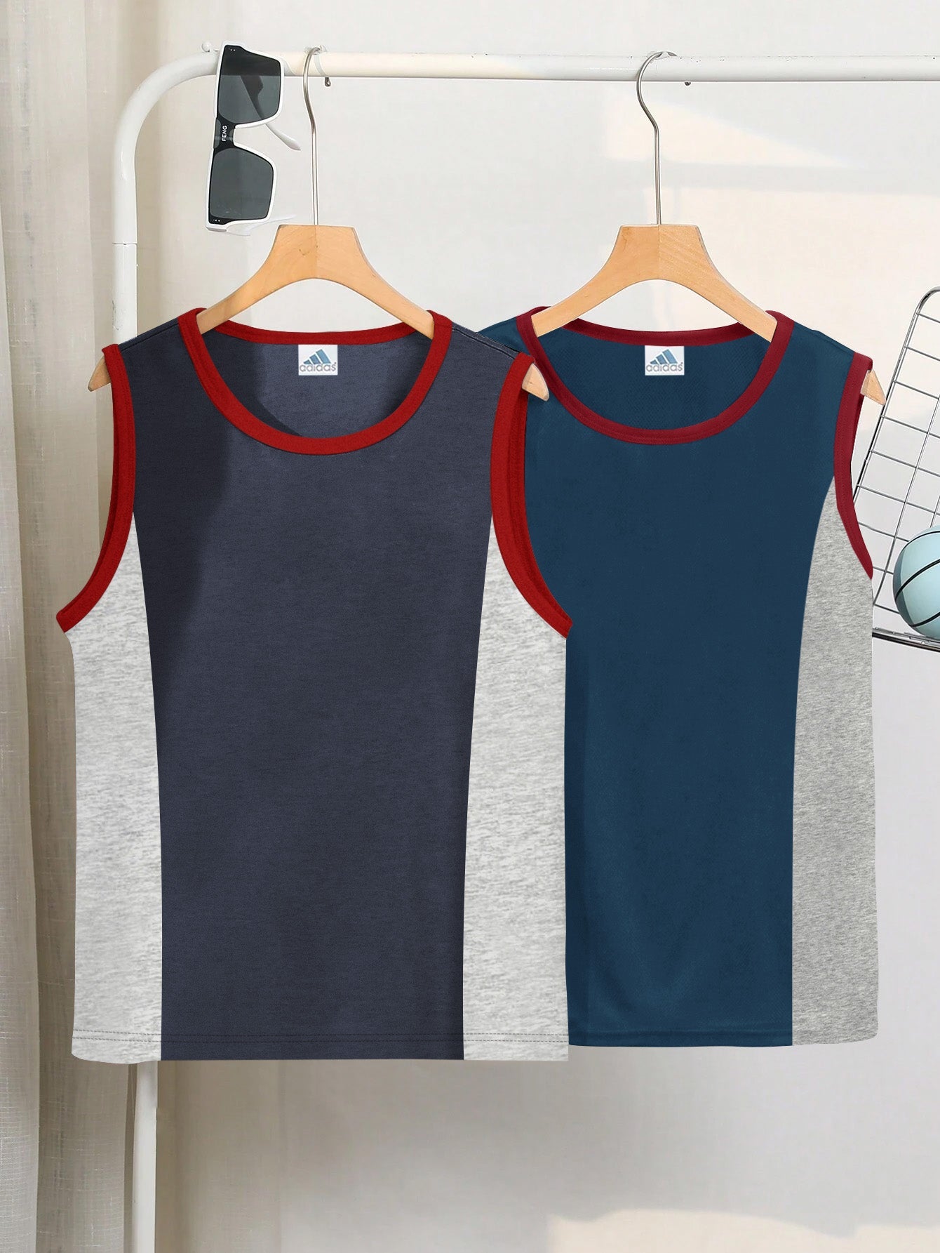 Pack Of 2 ADS Single Jersey Sleeveless T Shirt For Kids-BE3254