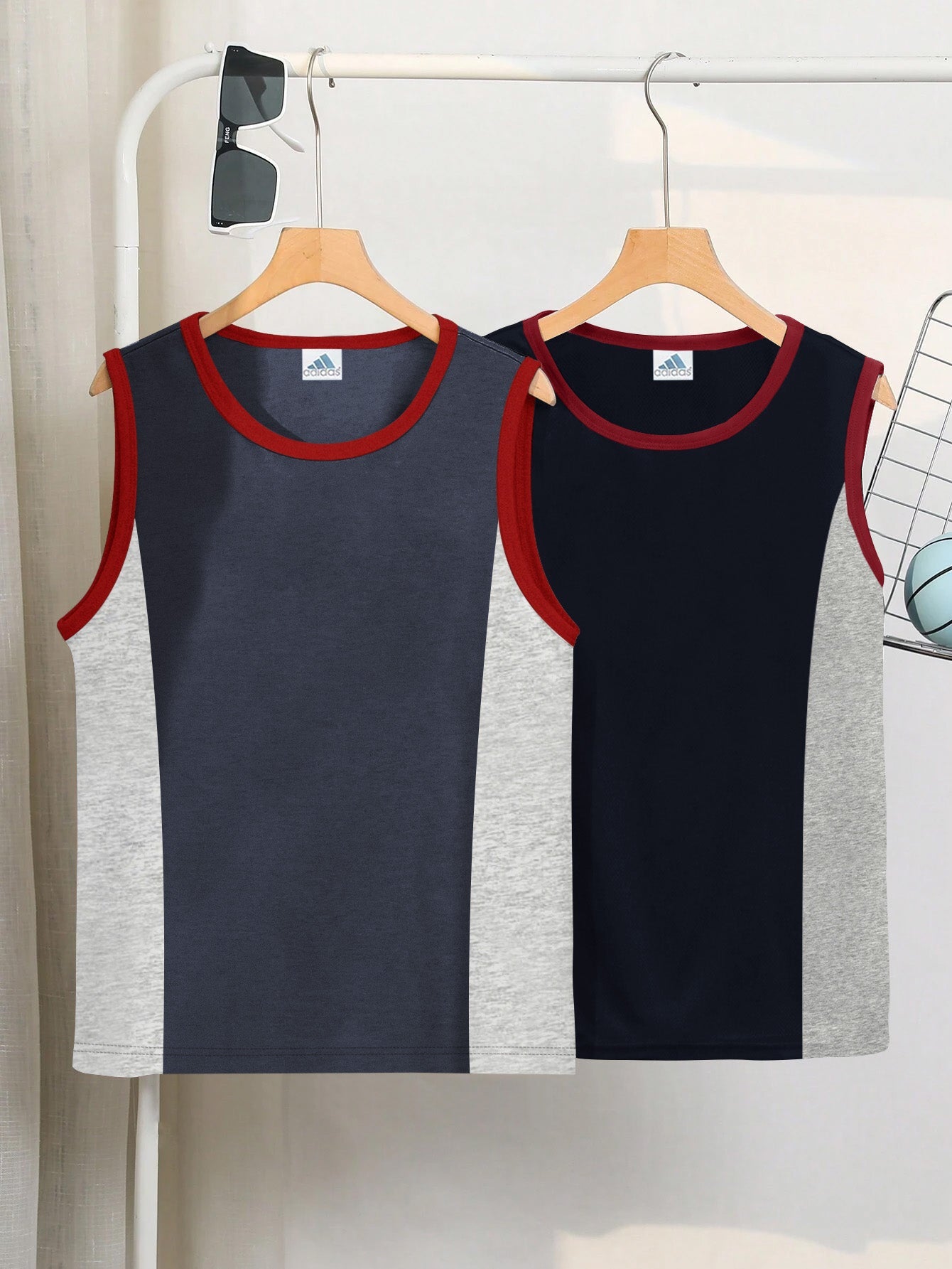 Pack Of 2 ADS Single Jersey Sleeveless T Shirt For Kids-BE3238