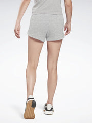 Nyc Polo Terry Fleece Short For Ladies-Grey Melange-SP713