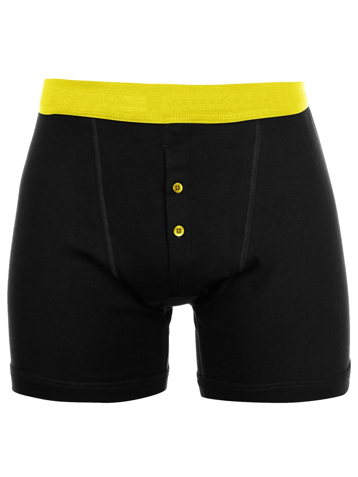 Classic Sport Single Jersey Boxer Brief For Men-Black-BR802