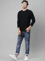 Upgrade Fashion Terry Fleece Funky Style Sweatshirt For Men-Black-BE2354