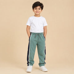 Premium Boys Trouser-Burnt Orange with Navy-T10