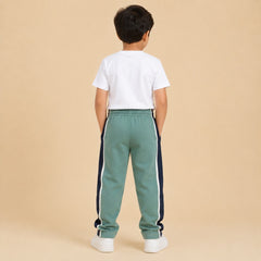 Premium Boys Trouser-Burnt Orange with Navy-T10