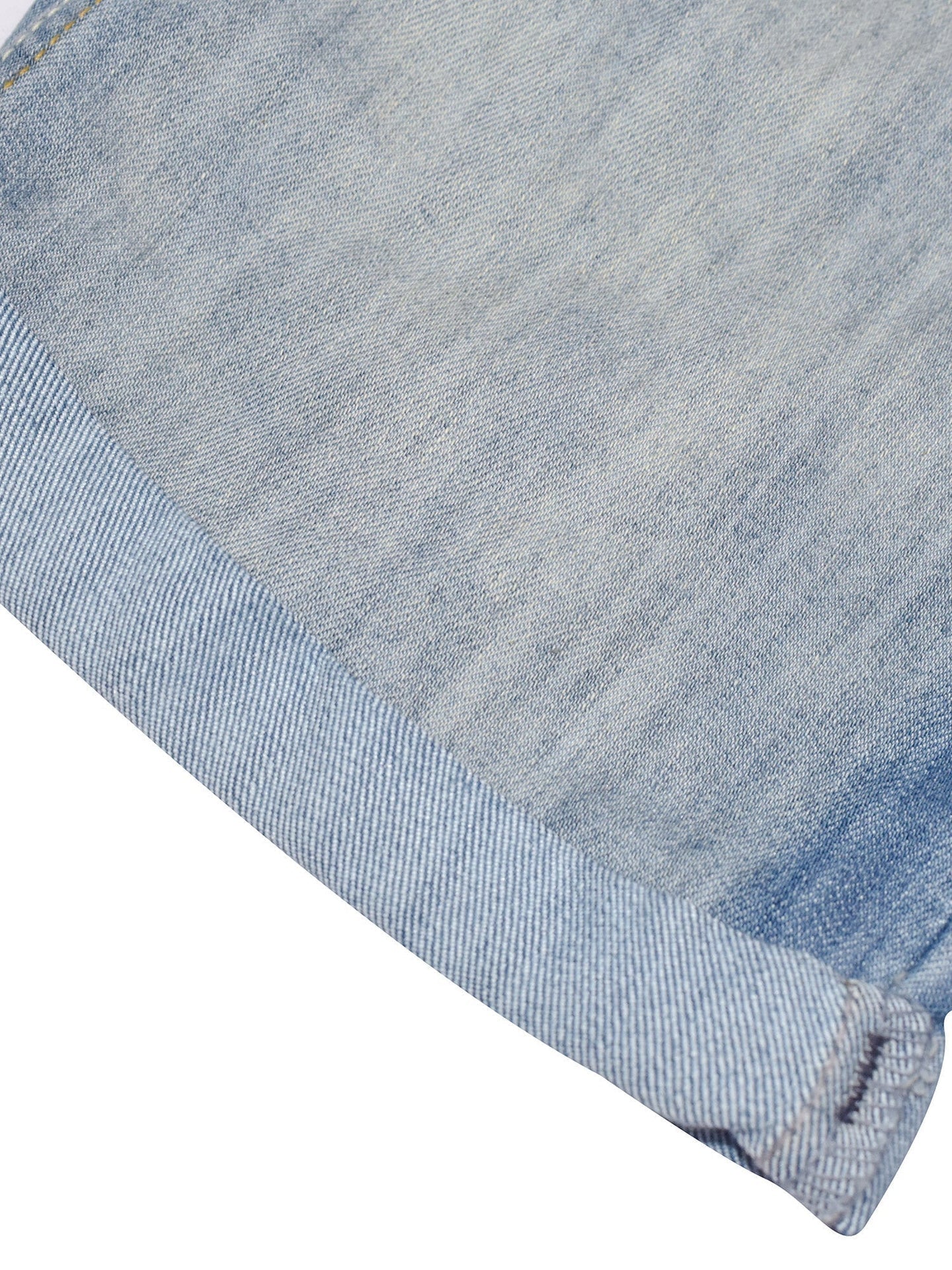 Falmer Denim Short For Ladies-Light Navy Blue Faded-SP2414