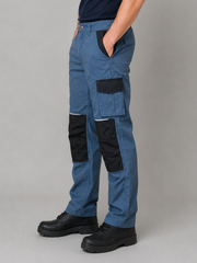 Grey Cargo Trouser For Men-BE2593