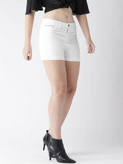 Old Navy Denim Short For Ladies-White-SP2428