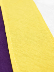 Champion Single Jersey Polo Shirt For Kids-Purple & Yellow with White-SP1681/RT2403