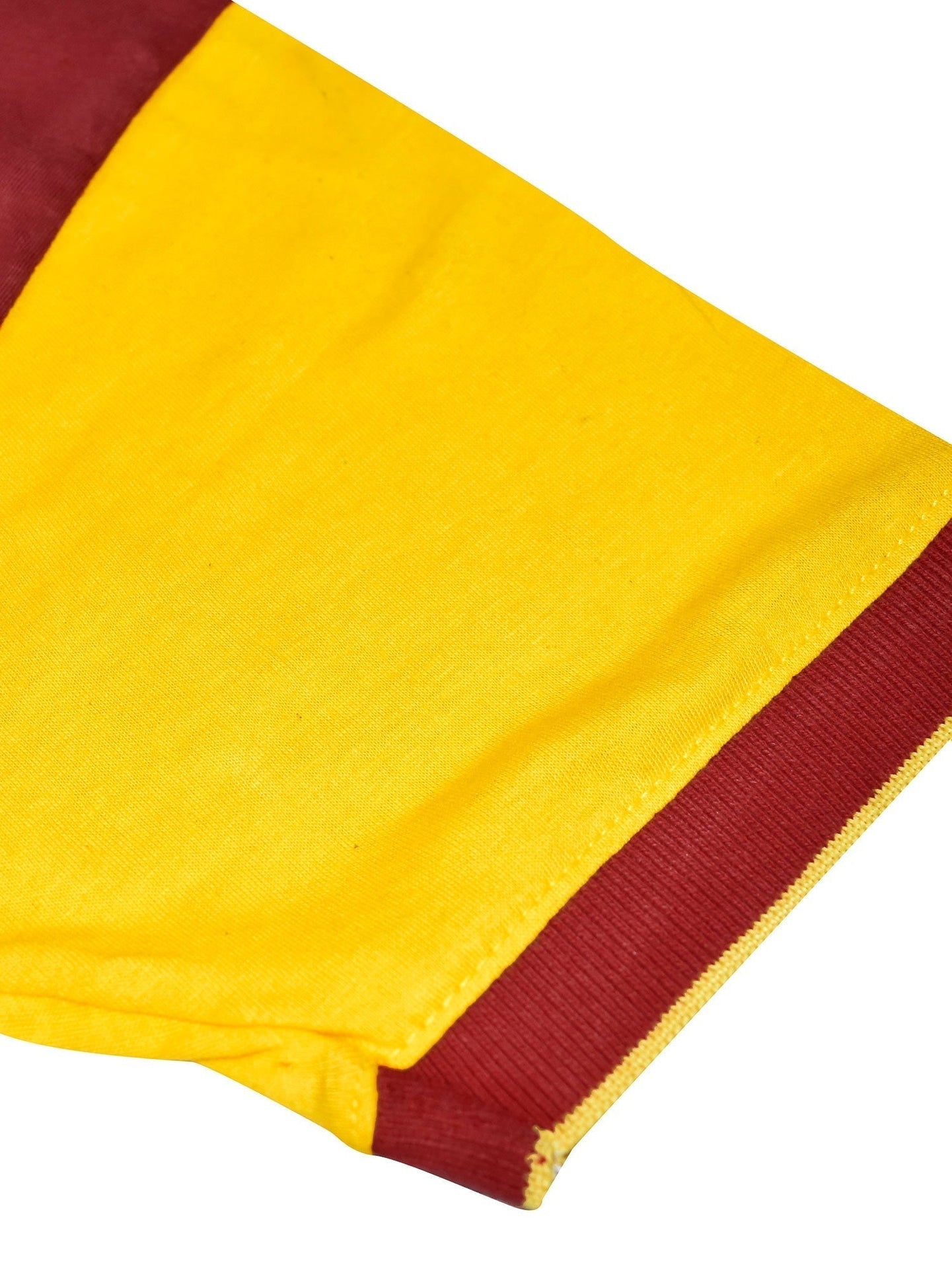 Champion Single Jersey Polo Shirt For Kids-Peach with Yellow & Red-SP1702/RT2412