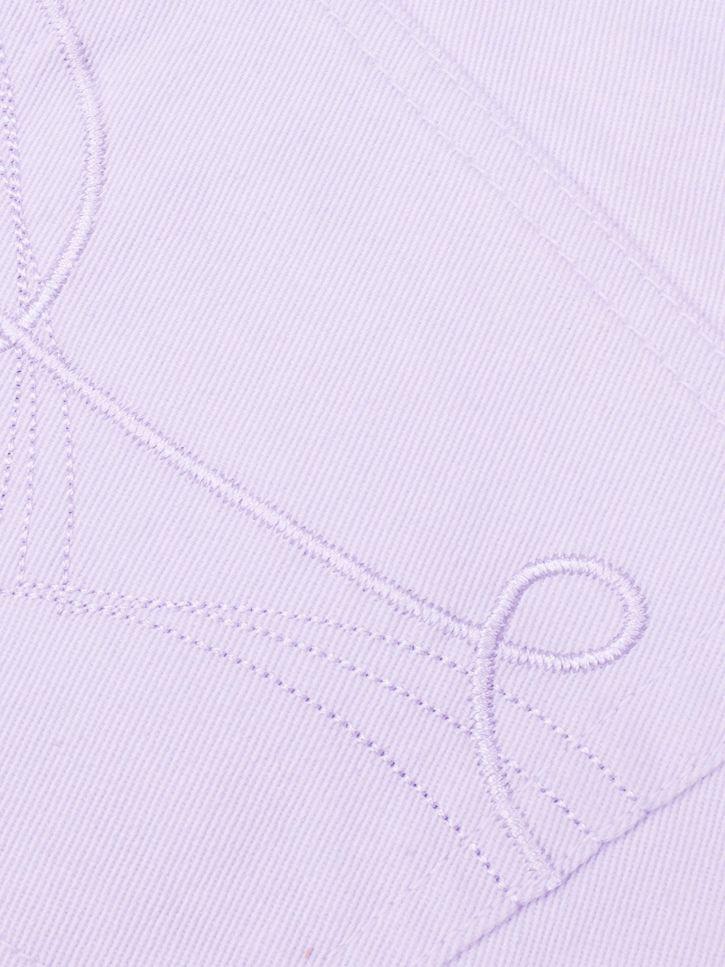 Authentic Slouchy Fit Cotton Denim For Ladies-Light Purple-CSD03