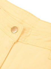 Authentic Regular Fit Denim For Ladies-Light Yellow-BR144