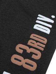 Diesel Terry Fleece Slim Fit Jogger Trouser For Kids-Black & Grey-RT2169