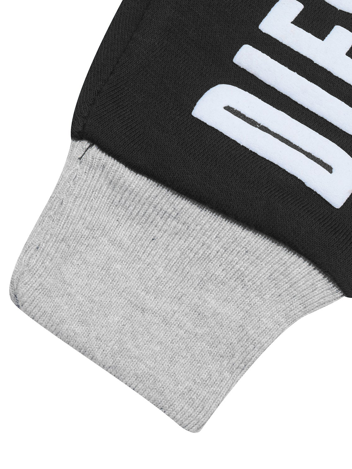 Diesel Terry Fleece Slim Fit Jogger Trouser For Kids-Black & Grey-RT2169