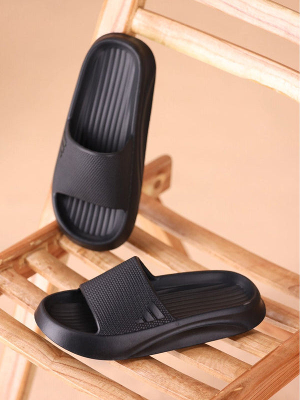 Men's Premium Flip Flop Fashion Slides-Black-BE2551