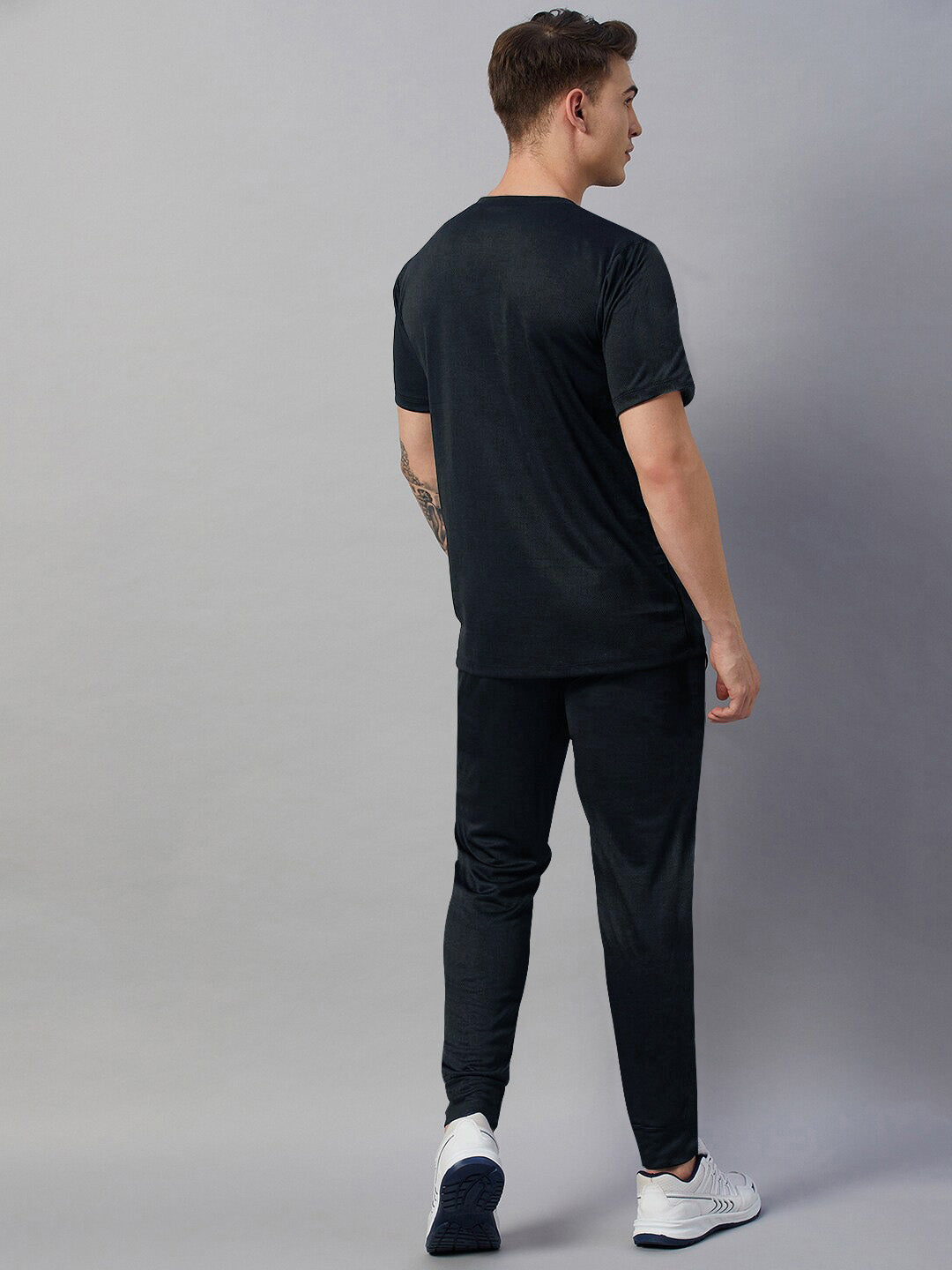 Louis Vicaci Summer Active Wear Tracksuit For Men-Navy with Grey Panels-SP1867/RT2472