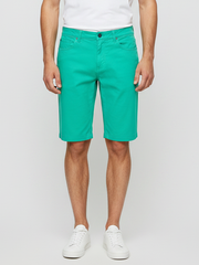 Stylish Cotton Short For Men-Cyan Blue-BE7862