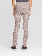 Guess Stylish Tights Leggings For Girls-Dark Tea Pink with Allover Print-RT2507