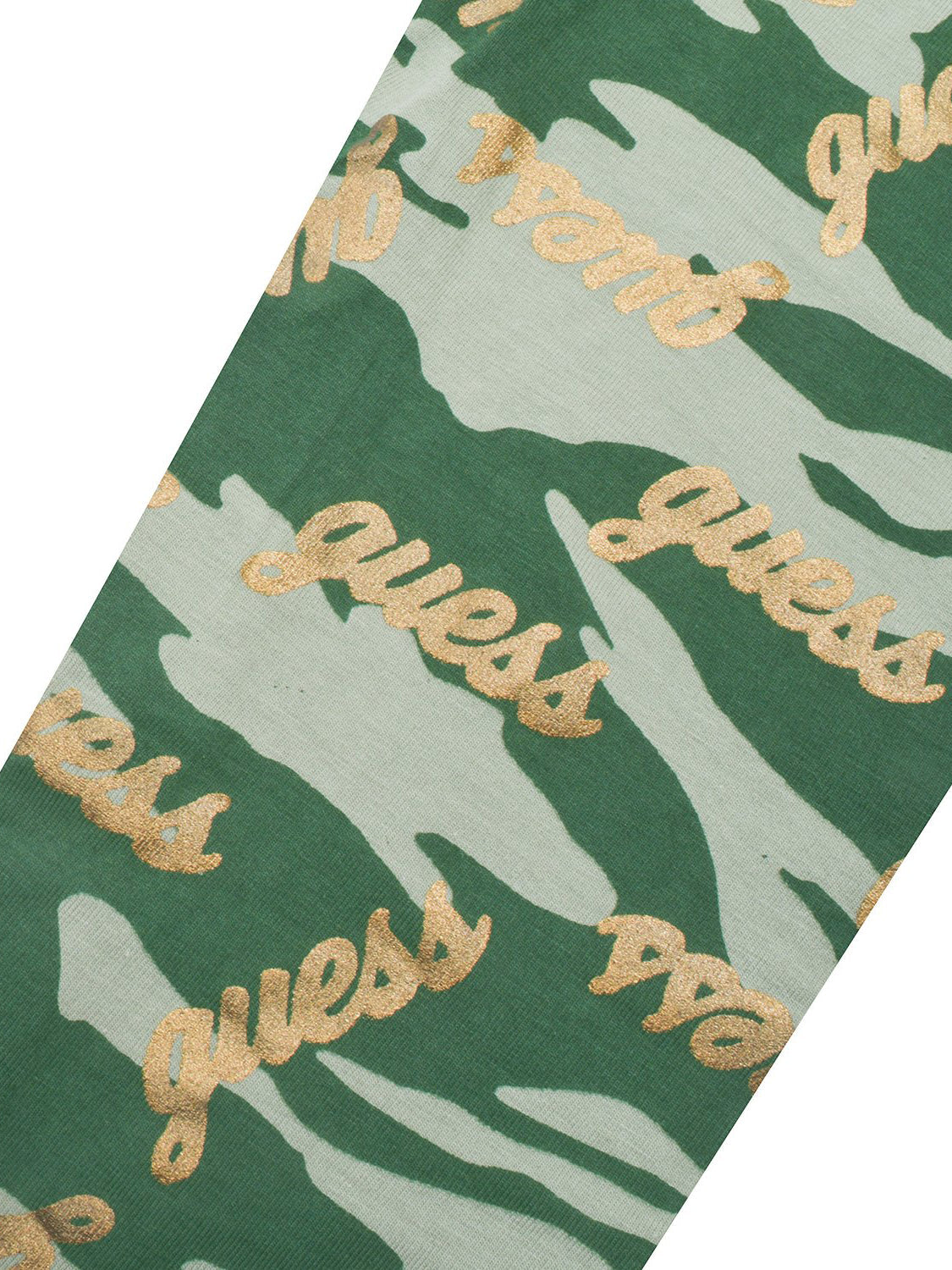 Guess Stylish Legging For Girls-Green Camouflage Allover Print-RT2508