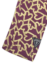 Guess Stylish Legging For Girls-Dark Indigo with Allover Print-RT2509