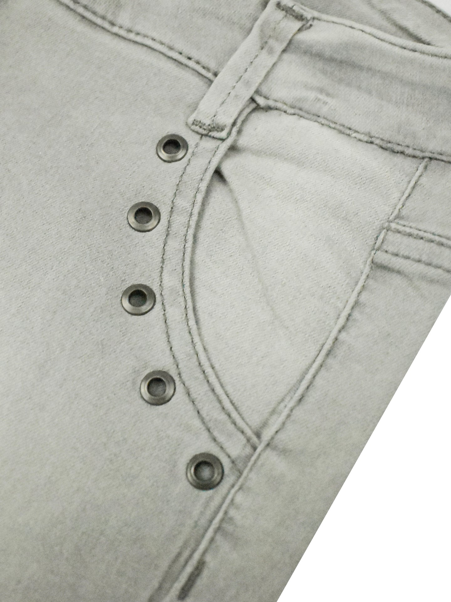 Kookai Denim Short For Ladies-Grey-SP2417