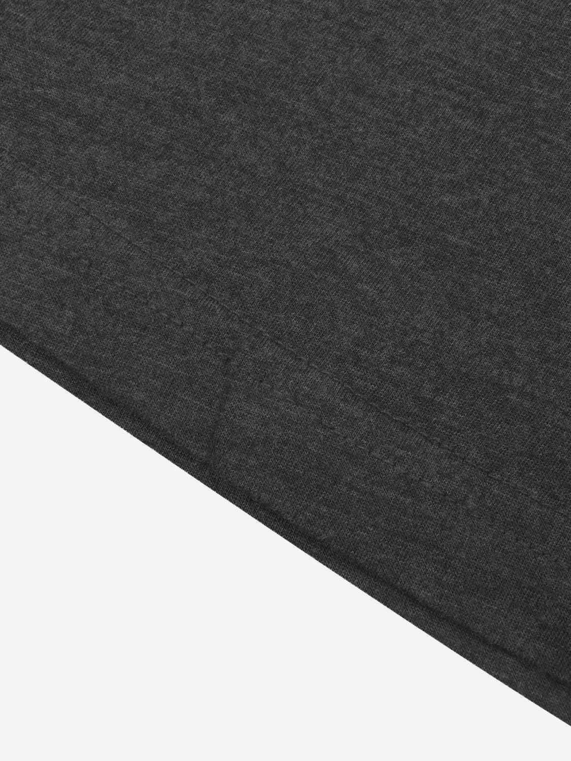 L.A.T Crew Neck Single Jersey Tee Shirt For Kids-Charcoal Melange-SP2093