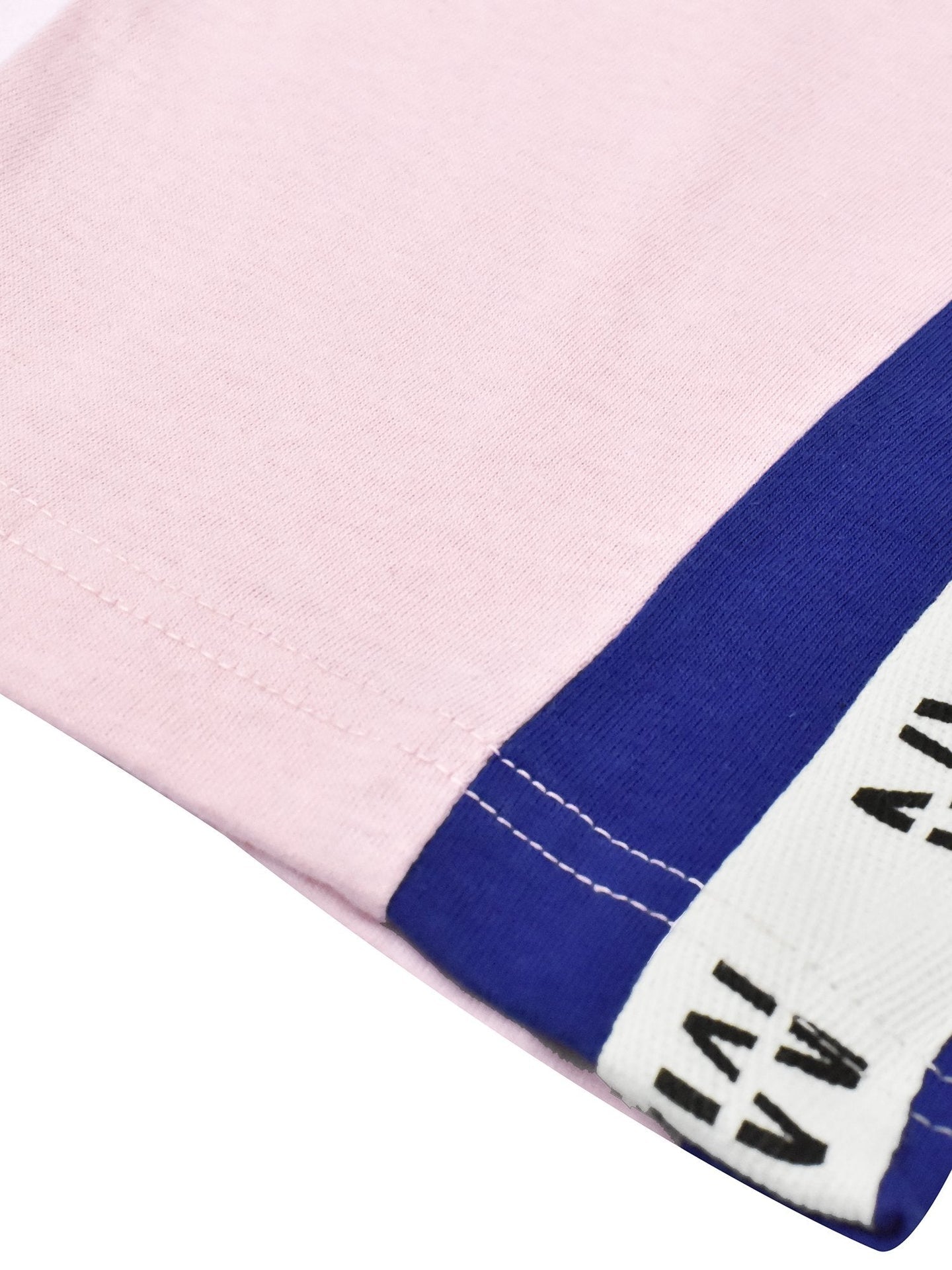 MAN Single Jersey Lounge Short For Men-Pink with Stripe-SP1790