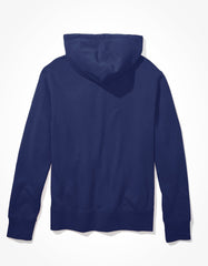 Next Terry Fleece Zipper Hoodie For Men-Navy-SP236