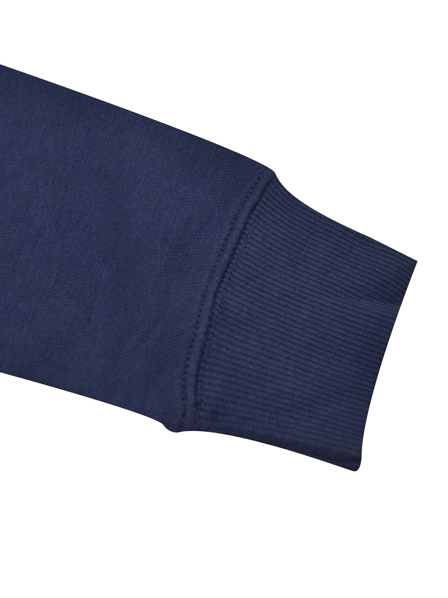 Next Terry Fleece Zipper Hoodie For Men-Navy-SP236