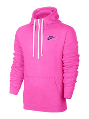 NK Fleece 1/4 Zipper Hoodie For Men-Pink-SP44